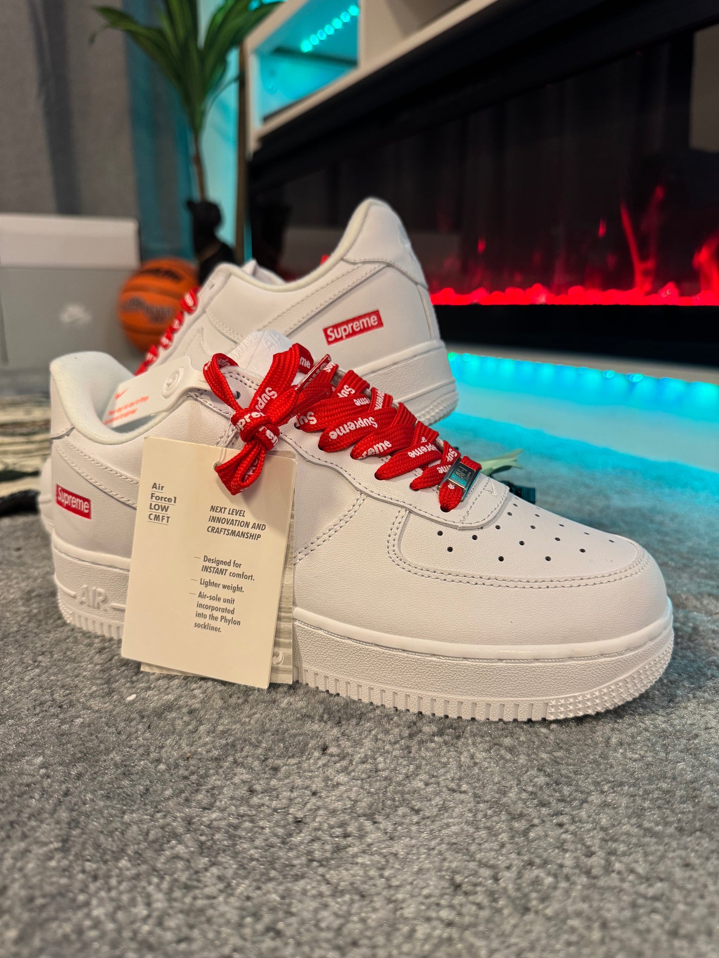 sawabilio_ Nike Air Force 1 Low Supreme White
(CU9225-100) All Sizes Brand new in
Price (100$)